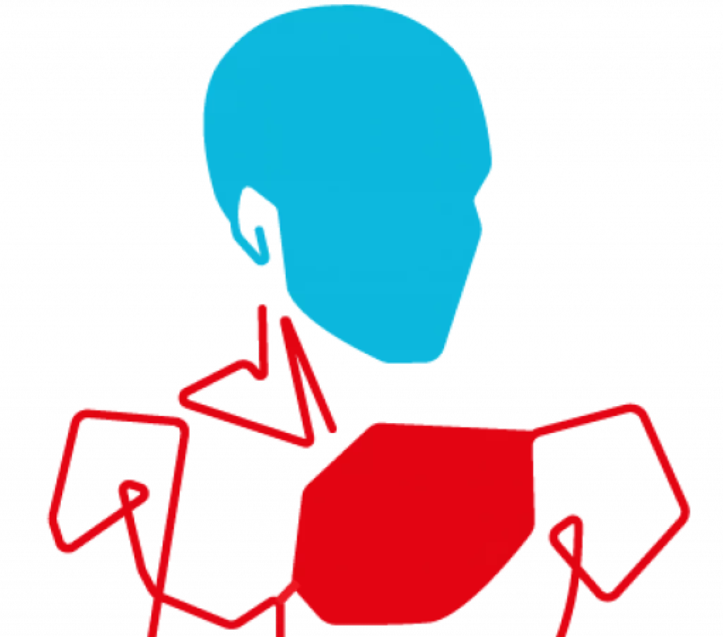 Red Heart Blue Head design
