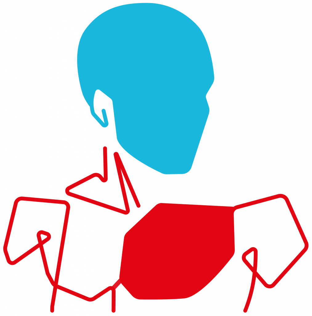 Red Heart Blue Head large habits