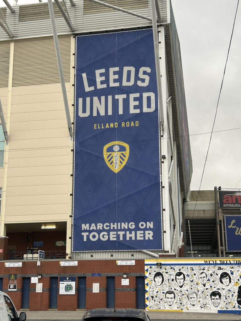 Leeds United Elland Road banner